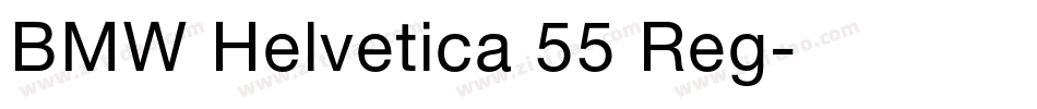 BMW Helvetica 55 Reg字体转换